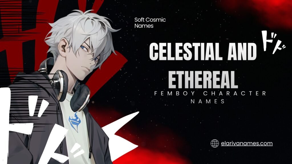 Celestial femboy character names under moonlight