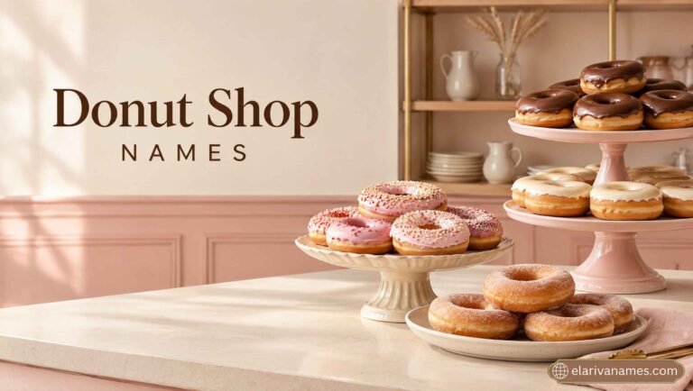 Premium bakery display of colorful donuts for Donut Shop Names inspiration.