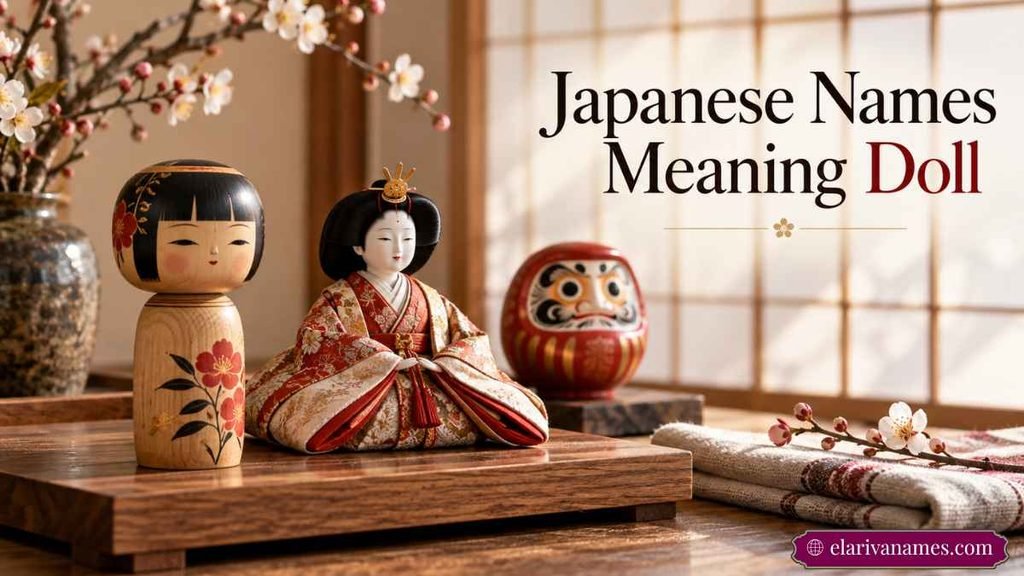 Japanese dolls represent Names That Mean Doll in traditional cultural styles.