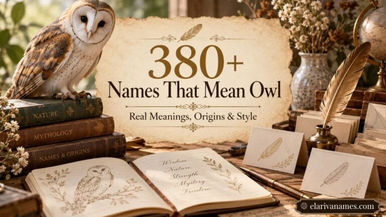 That Mean Owl featured image with a barn owl, vintage books, and quill.